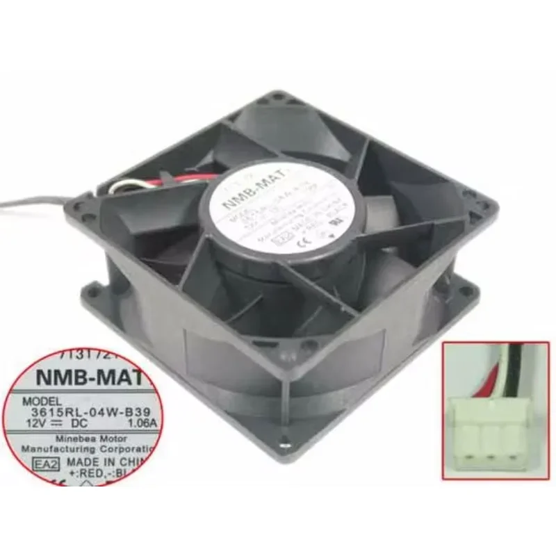 

Вентилятор охлаждения для сервера NMB-MAT 3615RL-04W-B39 EA2, 12В, 1.06А, 92x92x38мм, 3-проводной
