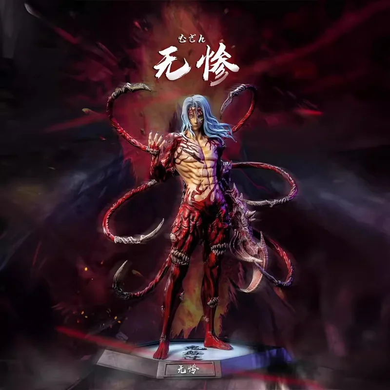 Anime Demon Slayer Action Figure Tsugikuni Yoriichi Kokushibou Gk ประติมากรรมเดสก์ท็อปเครื่องประดับสะสมของเล่นเด็กของขวัญ
