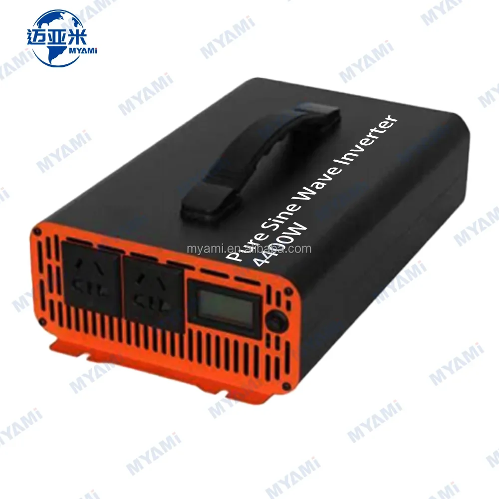 MYAMI 4000W 4400W Peak Pure Sine Wave Power Inverter 12v 24v Dc to 110v Ac Car Rv Truck Solar Inversor De Corriente