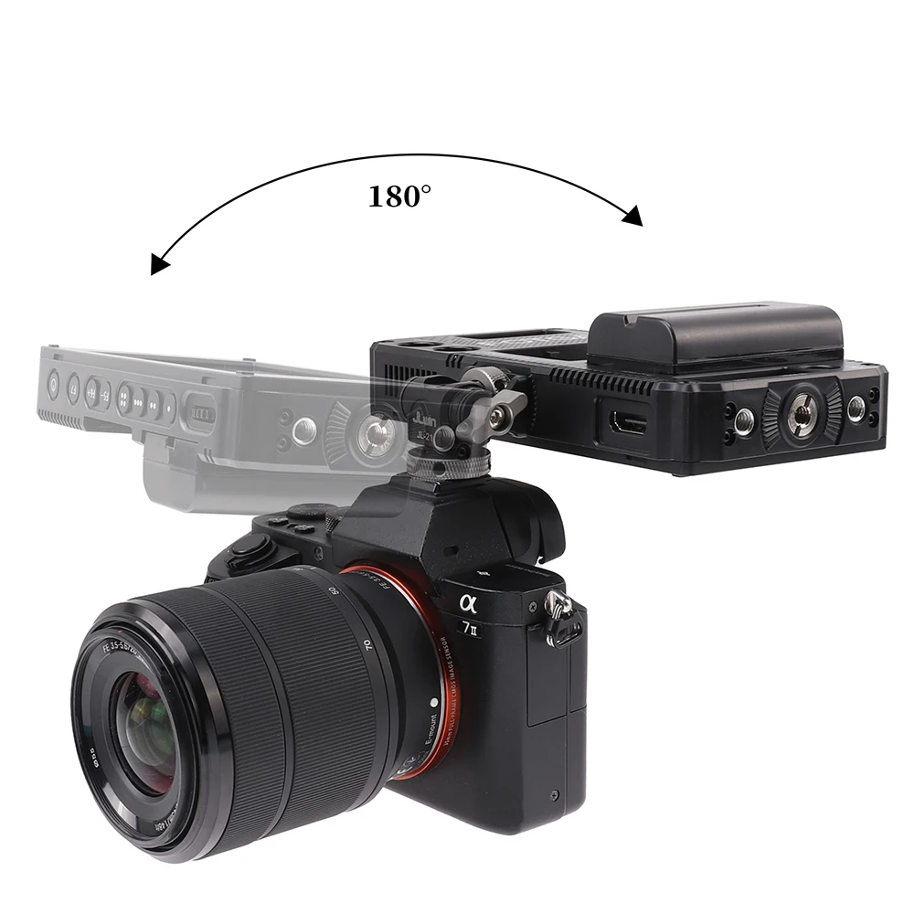 Cabezal FOTGA con adaptador de montaje de Monitor de posicionamiento para Nikon Canon Sony 360 adaptador de Monitor ajustable accesorios estudio fotográfico