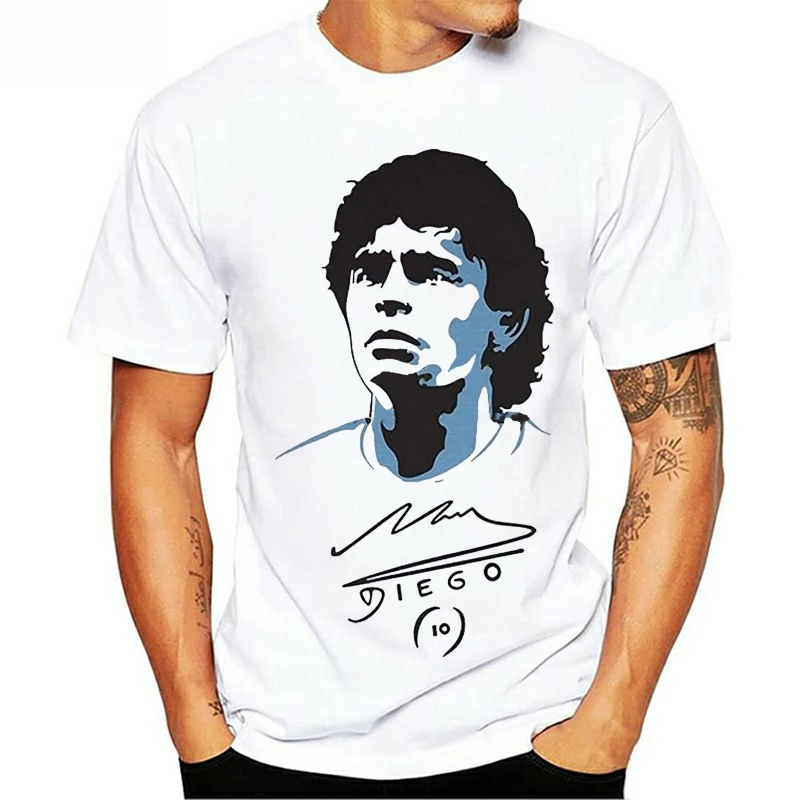 New Diego Maradona 3D Printed T-shirt Men\'s and Women\'s Fashion Street Clothing Oversized Crewneck Short Sleeve T-shirt Top