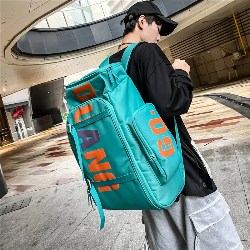 VC-Bolsa de gran capacidad para Skateboard y esquí, mochila de viaje para hombre, Mochila deportiva para senderismo, separación en seco y húmedo