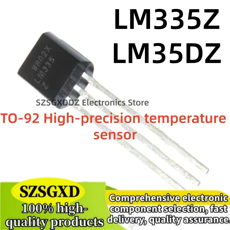10-50 piezas/lote 100% nuevo quality LM335Z TO92 LM35DZ LM335 LM35 TO-92 High-precision temperature sensor