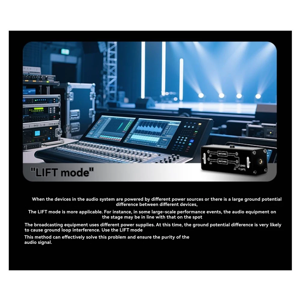 B92B-Spot Effectively Eliminates Noise Mini Audio Passive Isolator 3.5Mm Built-In Audio Signal Isolation