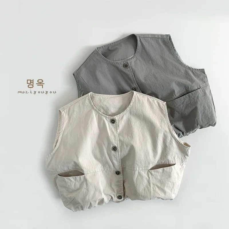 

Children's Vest 2025 Spring New Vest Children's Clothing