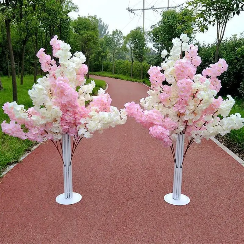 Decorative Flowers Wreaths Artificial Flower 150CM Cherry Blossoms Wedding mall Road Celebration Basket Ceremony Opening Props