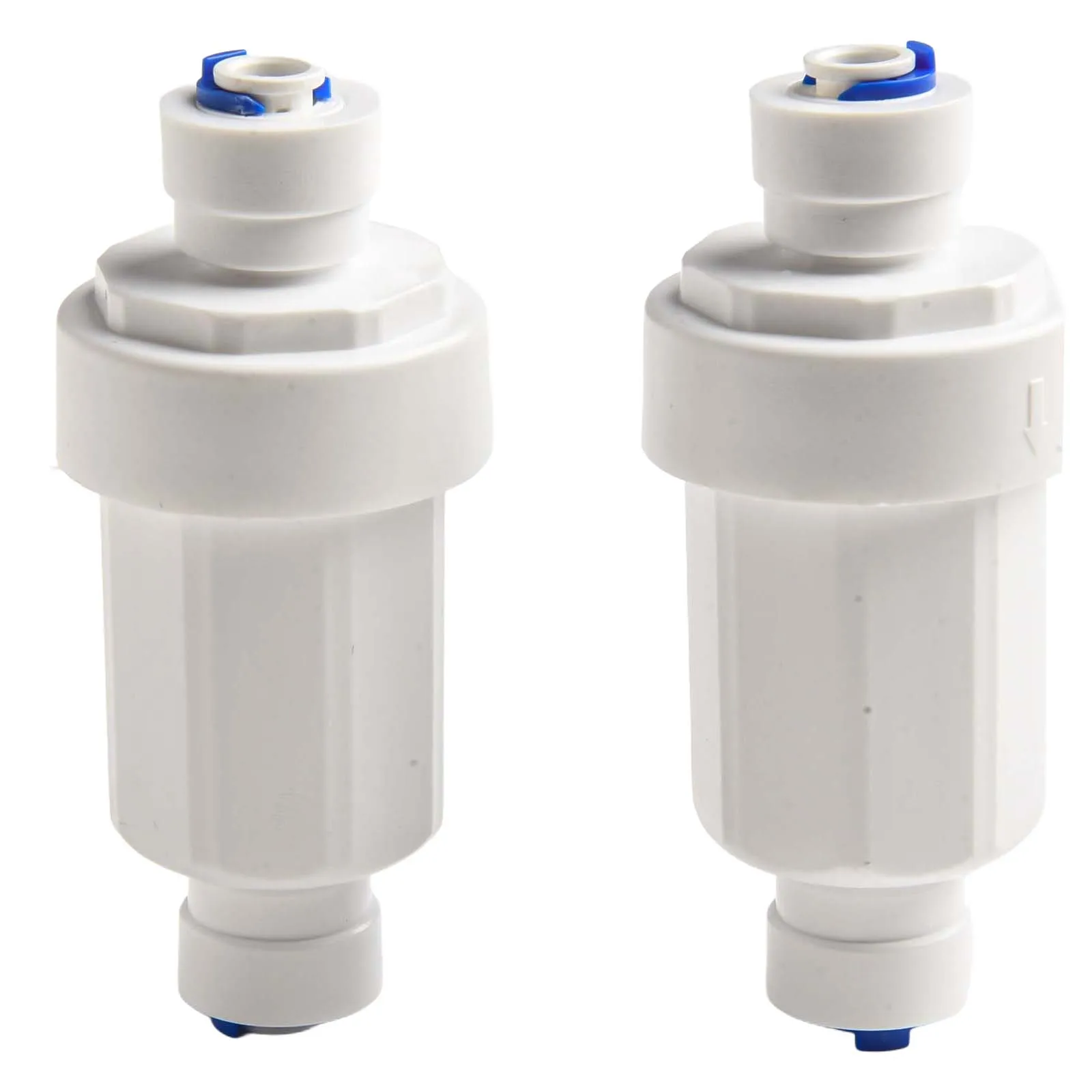 2pcs Outdoor Misting System Water Filter 100 Mesh Calcium Inhibitor For 1/4 Garden Hose Hard Water Filter Misting System