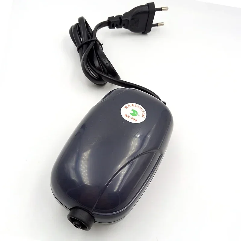 Silent 220V 50HZ 3W 1.2L/Min Aquarium Air Pump Fish Tank Aerator Single Outlet Air Pump EU Plug