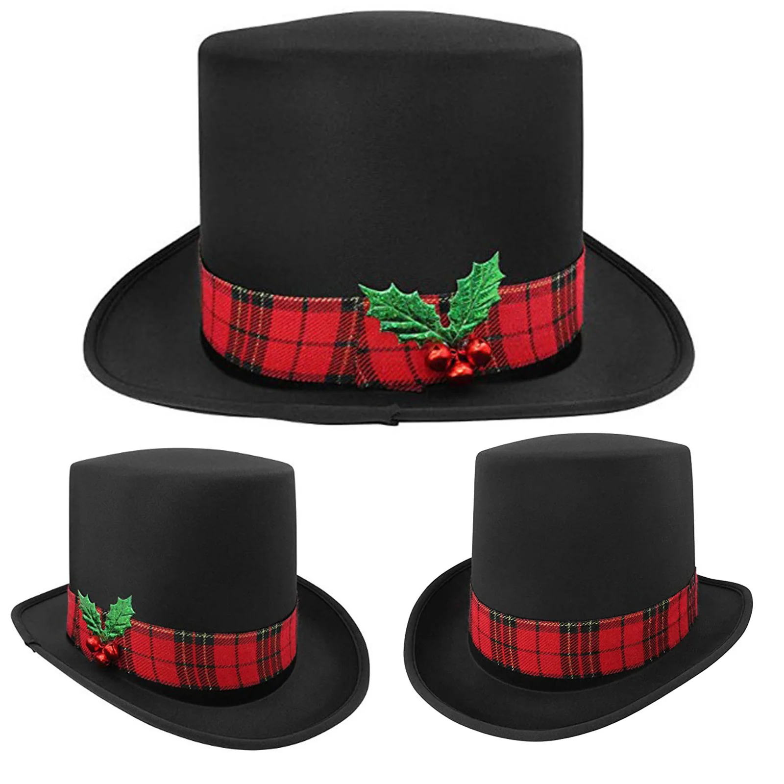 Adult Carnival Fedoras Top Hat Magician Gentleman Costume Halloween Irish Hat Formal Tuxedo Hat Magic Stage Performance Jazz Hat