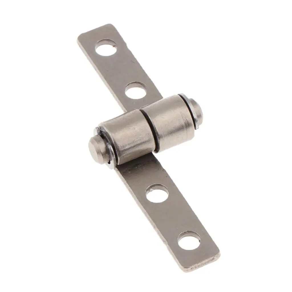 

360 Degree Cabinet Hardware Rotation Torque Type Friction Positioning Hinges Silver Tone Left