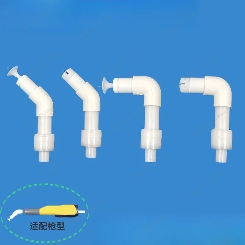 For 45&90 Degree Curved Spray Tip Electrode Needle & Base Assembly for Surface Powder Coating Tool