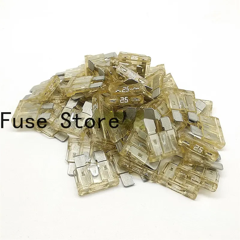 10PCS Imported Medium Size Plug-in Automotive Fuse/piece 0257025.PXPV 257 25A, Original