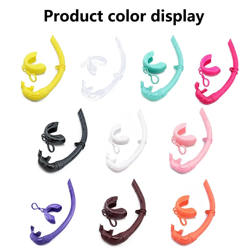 

Diving Snorkel Waterproof Portable Foldable Multi-color Silicone Freediving Snorkel For Swimming Diving