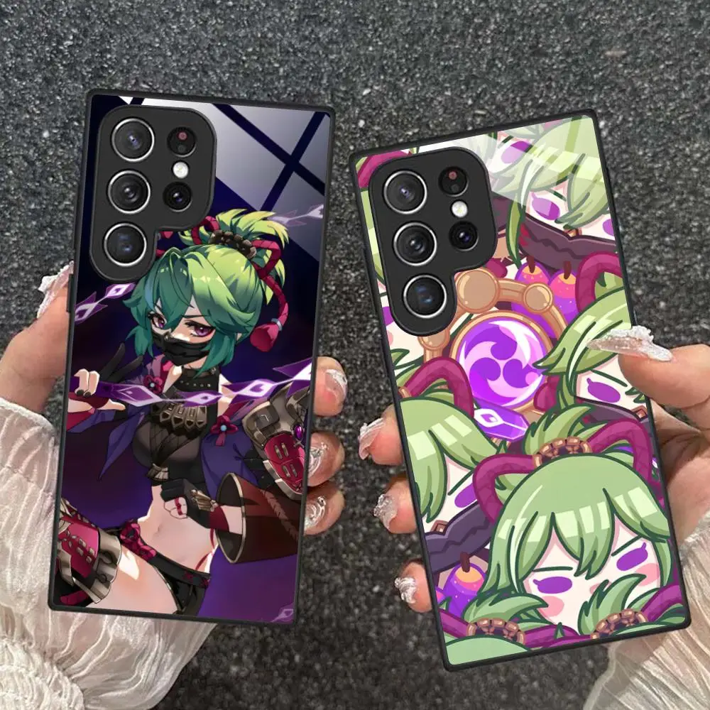 

Чехол для мобильного телефона Game GI Kuki Shinobu для Samsung Galaxy A56 55 54 53 52 51 36 35 34 23 16 15 5G, стеклянный, разноцветный, красивый