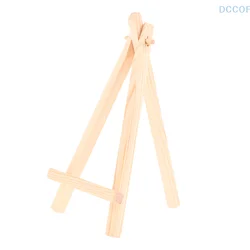 9*16cm Mini Wood Artist Tripod Painting Easel For Photo Painting Postcard Display Holder Frame Cute Desk Decor