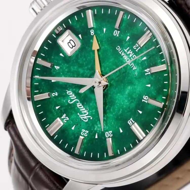 5WWWW Green Treasure Sand Blue Treasure Sand Large Lacquer Craft Dial Automatic Mechanical Movement GMT Premium Men's Watch