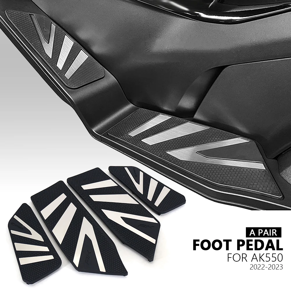 Motorcycle Accessories Footrest Foot Pedal Plate Mats Foot-pads Antiskid For KYMCO AK550 ak550 AK 550 ak 550 2022 2023