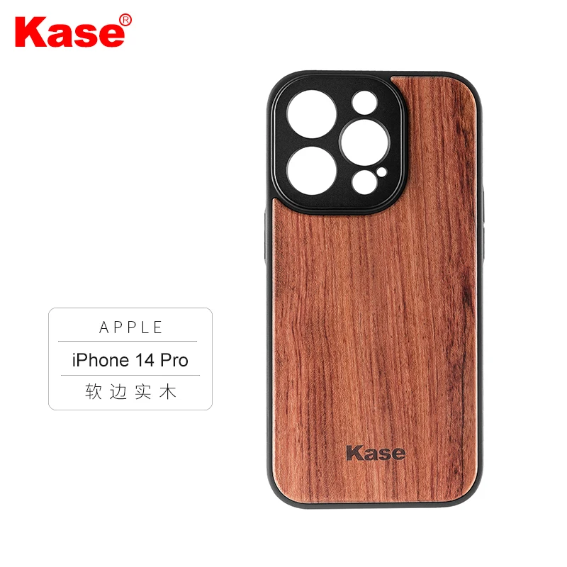 

Kase Wooden Phone Lens Case Holder with 17mm Thread Mount for iPhone 14 Plus Pro Max for All Phone Lens with 17mm Thread