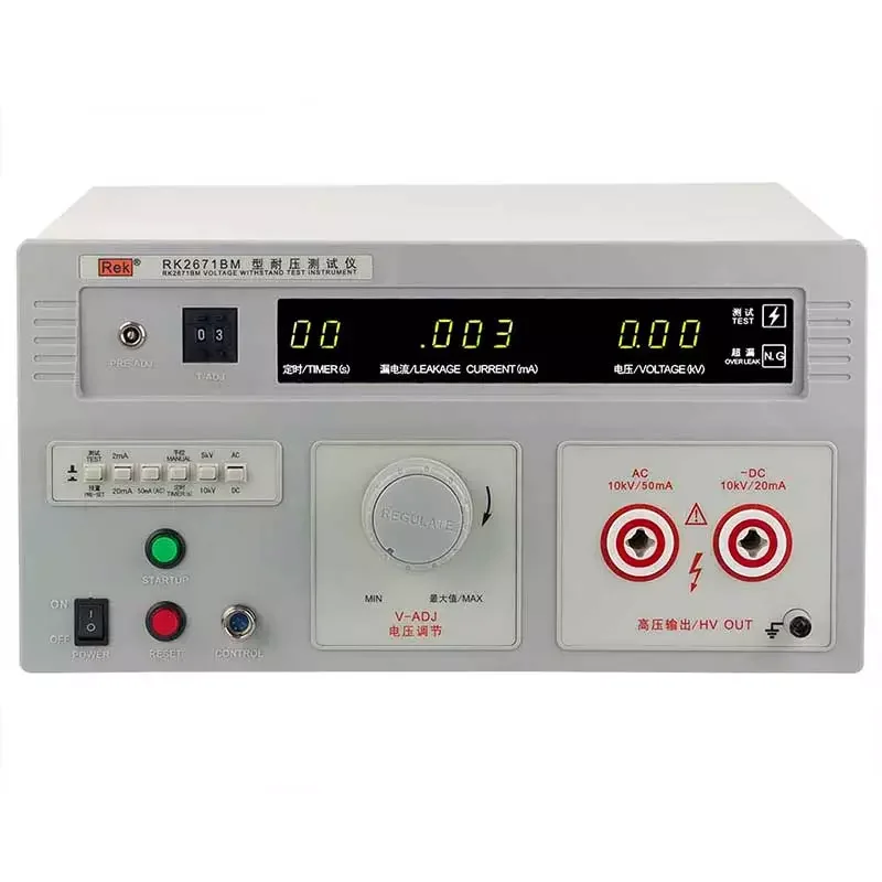 Tester Hipot AC DC 10KV 50mA RK2671BM incluso interfaccia PLC