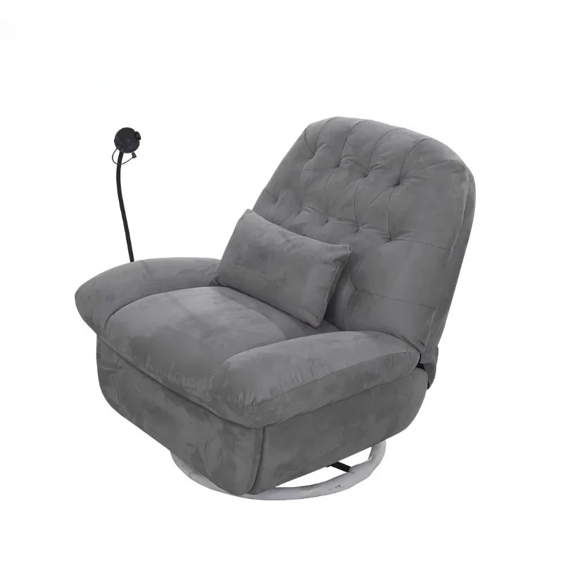 

Modern 270-degree rotating lounge armchair reclining single-seat electric sofa chair