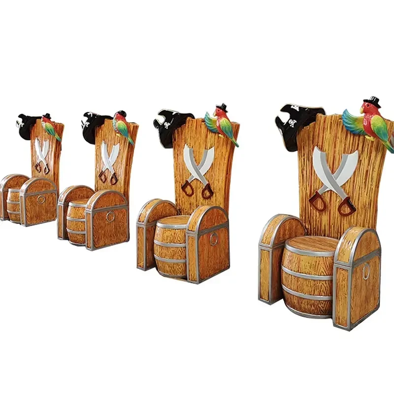 Life-Size Fiberglass Stool Chairs Custom Salon Creative Design for Home Lounge Leisure & Events Resin Crafts Statues