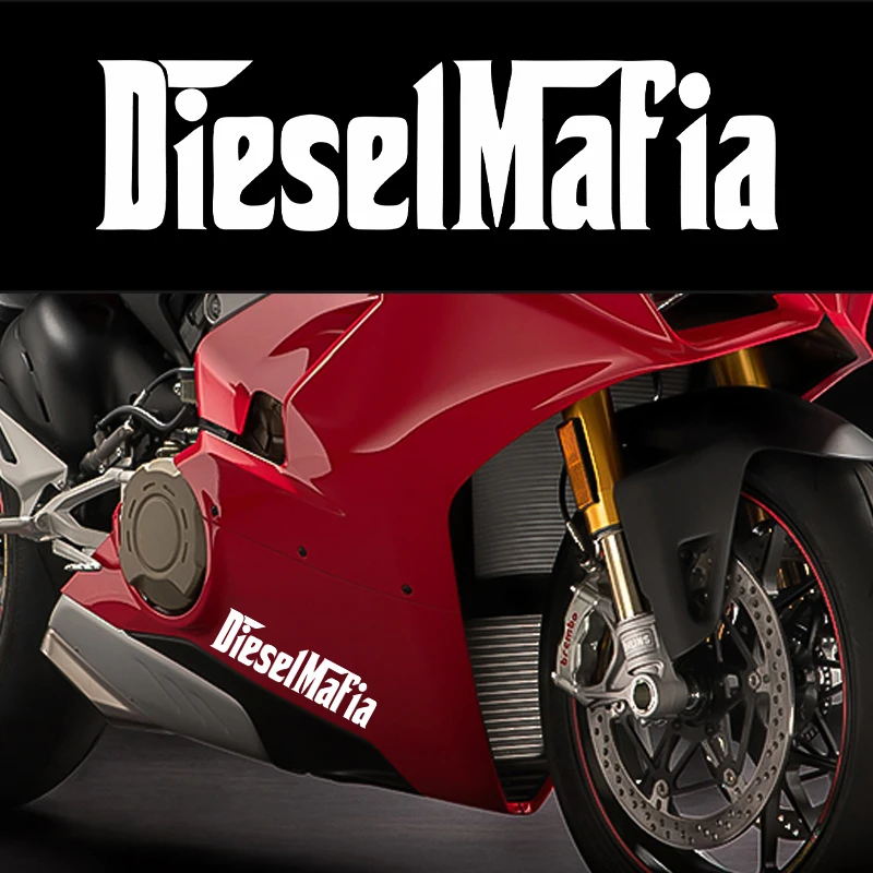 G067 12X3CM Diesel Mafia Vinyl Car Stickers Decals Black/Silver/laser