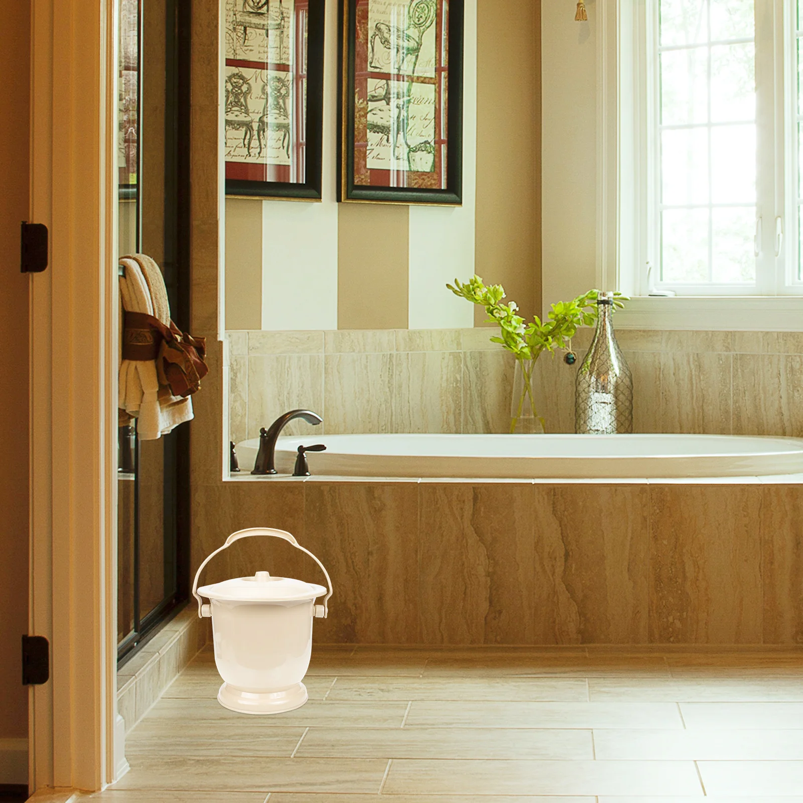 

Adult Urine Pot Portable Lightweight Bedside Toilet For Elder Children Pregnant Women Home Travel Night Use Chamber Pot With Lid