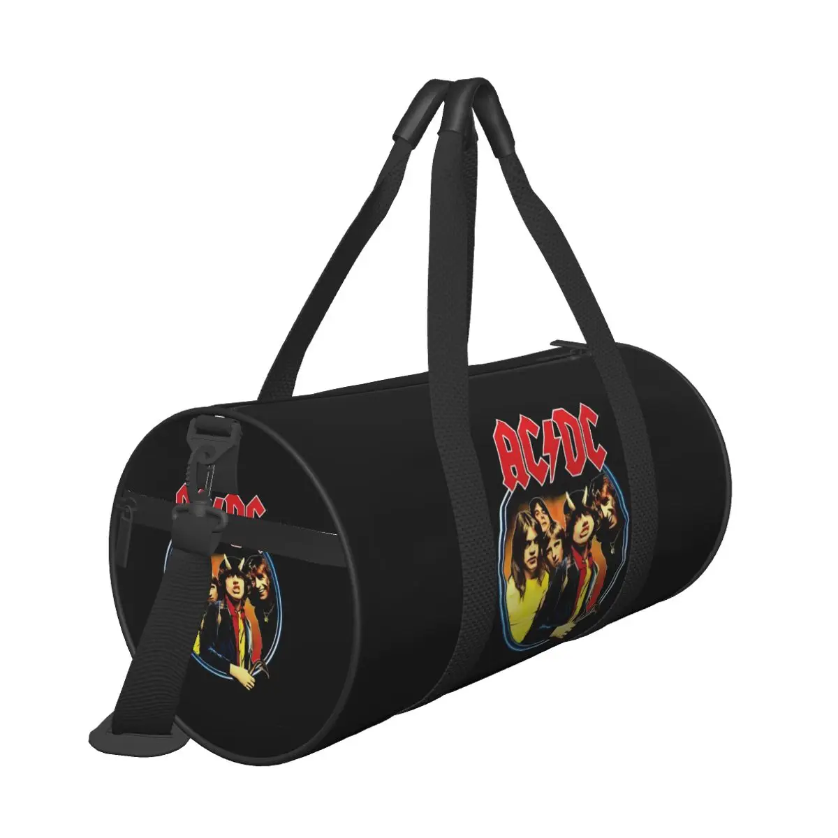 Music AC-DCS Band Sport Bags with Shoes Gym Bag Portable Male Female Design Handbag Travel Training Graphic Fitness Bag