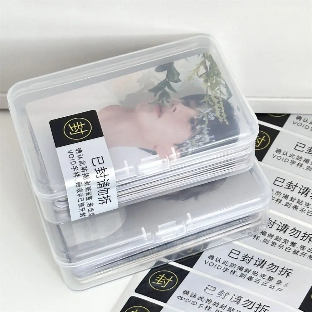 

High Quality Plastic Idol Photo Storage Case Dustproof Small Card Organizer Transparent Photo Card Holder Box