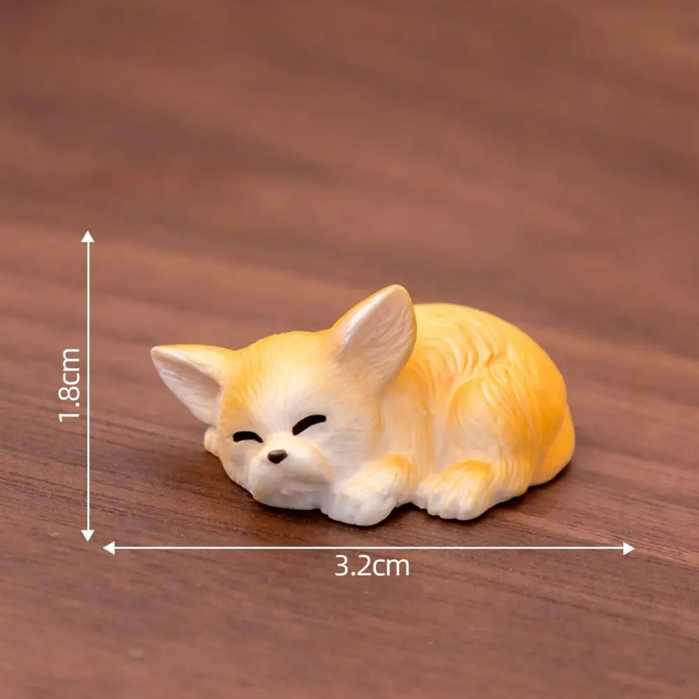 New Cute Cartoon Puppy Statue Resin DIY Crafts Mini Animals Figurine Home Decorations Car Ornament Miniature Dog Figurines