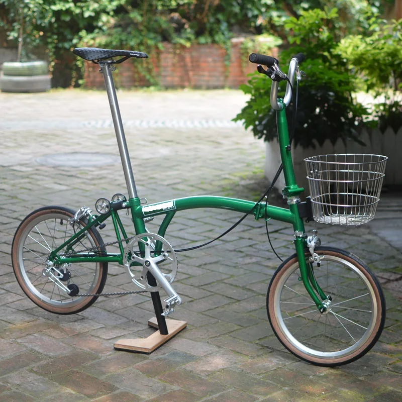 Folding Bike Stainless Steel Basket Use For Brompton Birdy Bicycle Handmade Bags & Panniers