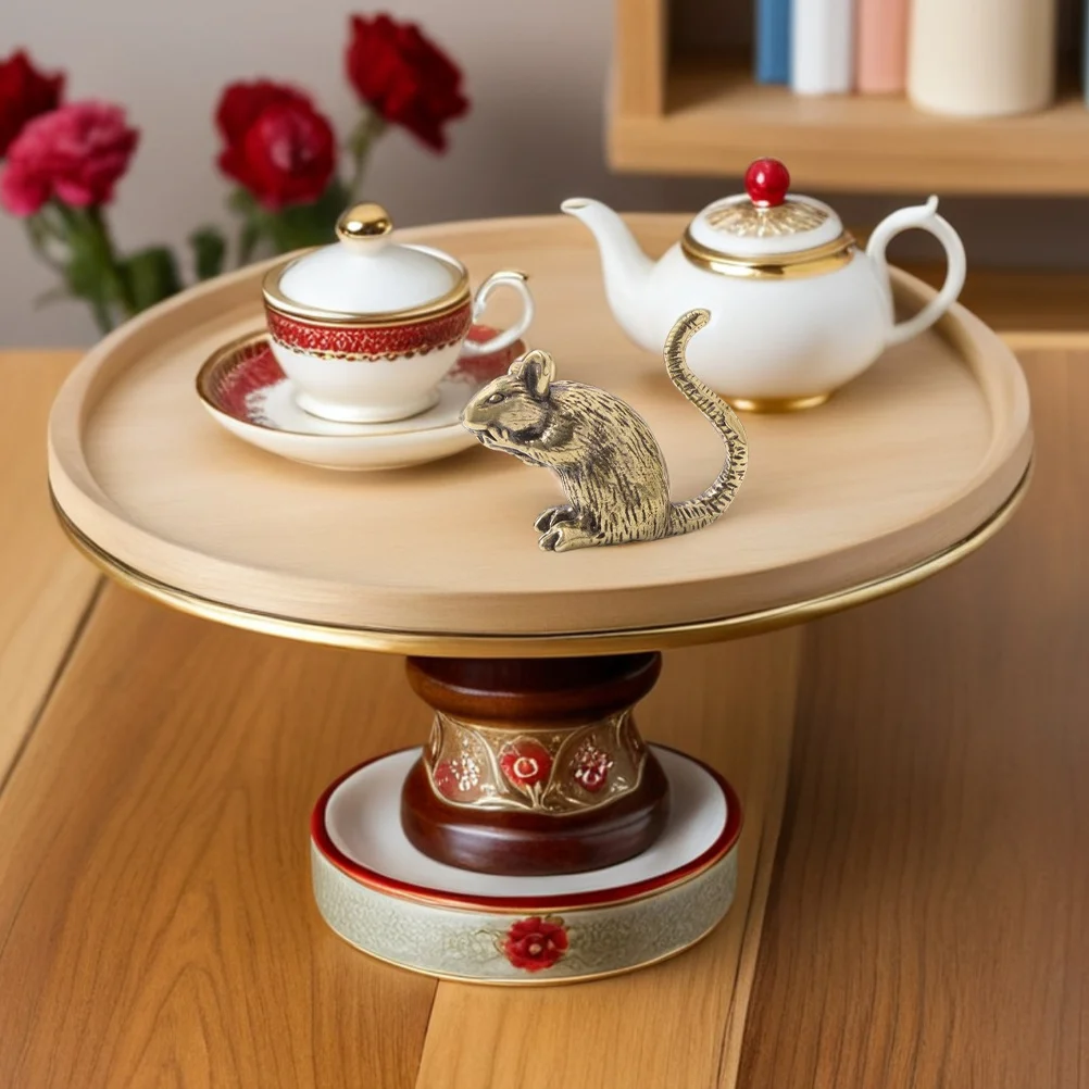 

Компактный латунный орнамент в виде животного, мышь, мудрость, символ богатства, элегантный домашний офисный стол, декор автомобиля, латунные металлические фигурки мыши