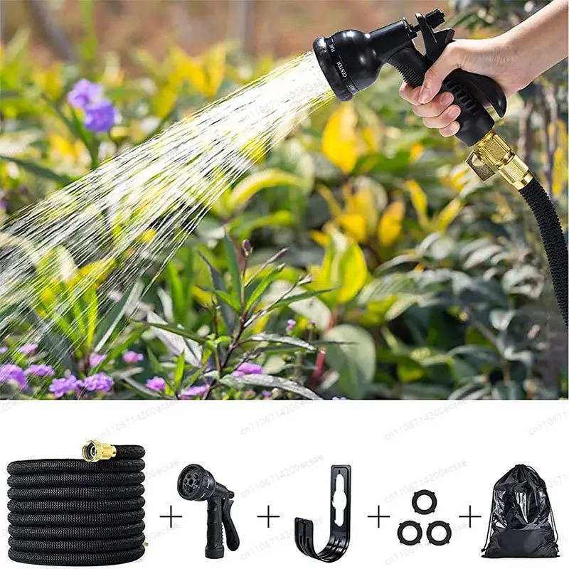 Expandable Garden Water Hose Set High Pressure Flexible Car Wash Watering Garden Irrigation Magic Hose Pipe