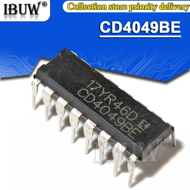 10 piezas CD4049BE DIP16 CD4049 DIP-16 CD4049BD DIP