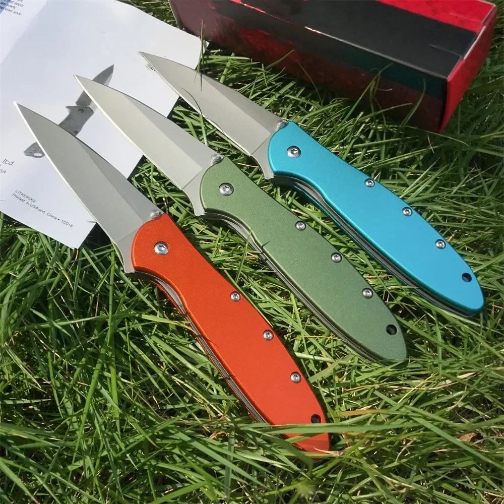 Multifunction 1660 Leek Tactical Flipper Folding Knife 8C13Mov Stonewash Blade Camping Hunting Knives Outdoor Pocket EDC Tools