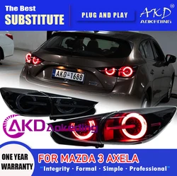 AKD Tail Lamp for Mazda 3 Axela LED Tail Light 2013-2019 Axela DRL 5-door Rear Fog Brake Turn Signal Automotive Accessories