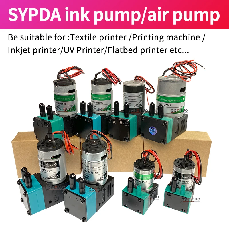 2PCS Original SYPDA Ink Pump For Flora Docan Eco-solvent Ink Pump/Inkjet printer Air Pump UV ink pump Textile printer