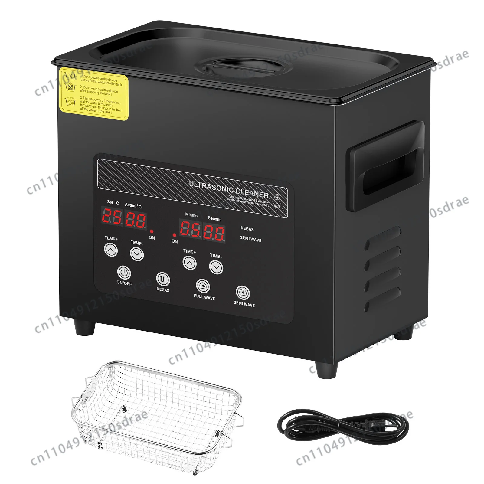 SucceBuy 2L 3L 6L 10L 15L Ultrasonic Cleaner Lave-Dishes Portable Washing Machine Diswasher Ultrasound Home Appliances w/ Timer