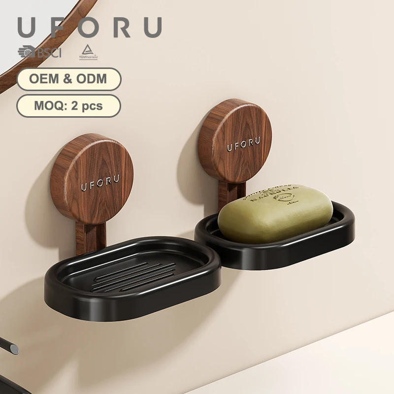 

Uforu Modern Wooden Element Soap Dish Three-Dimensional Support Tray for Dry Storage, Stable and Durable