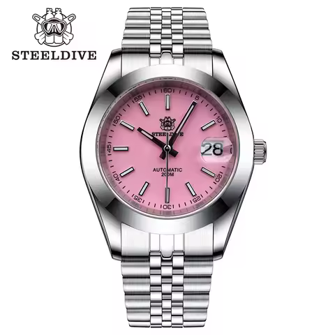 STEELDIVE SD1934 NH35 Automatic Movement 39mm Stainless Steel BGW9 Blue Luminous Sapphire Glass 200M Water Ghost Dive Watches