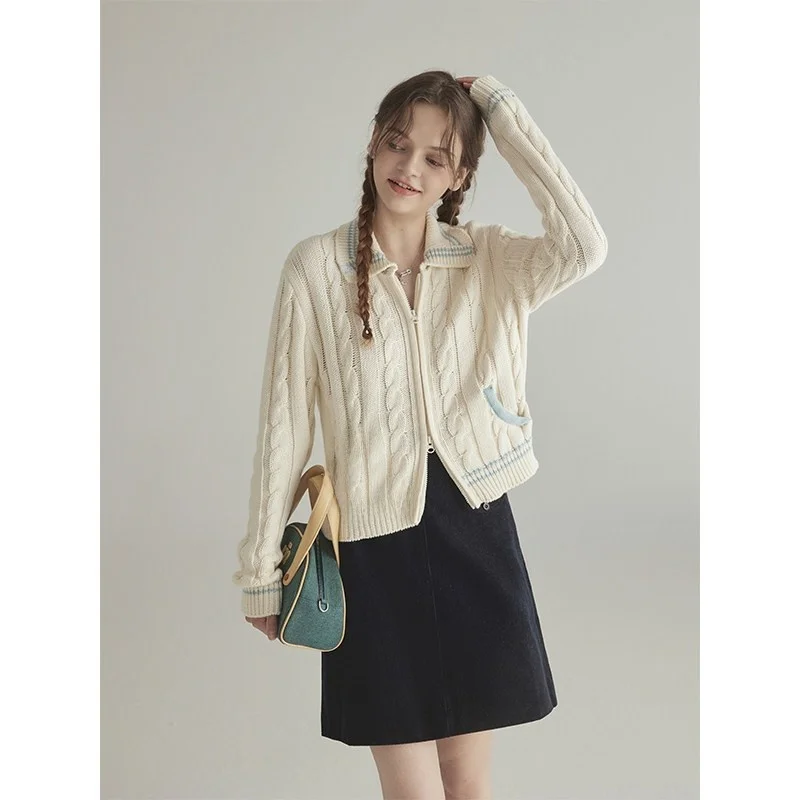 

Вязаный кардиган Stberry Special Thirsix College в стиле Color Block, элегантная верхняя одежда в корейском стиле, с длинными рукавами