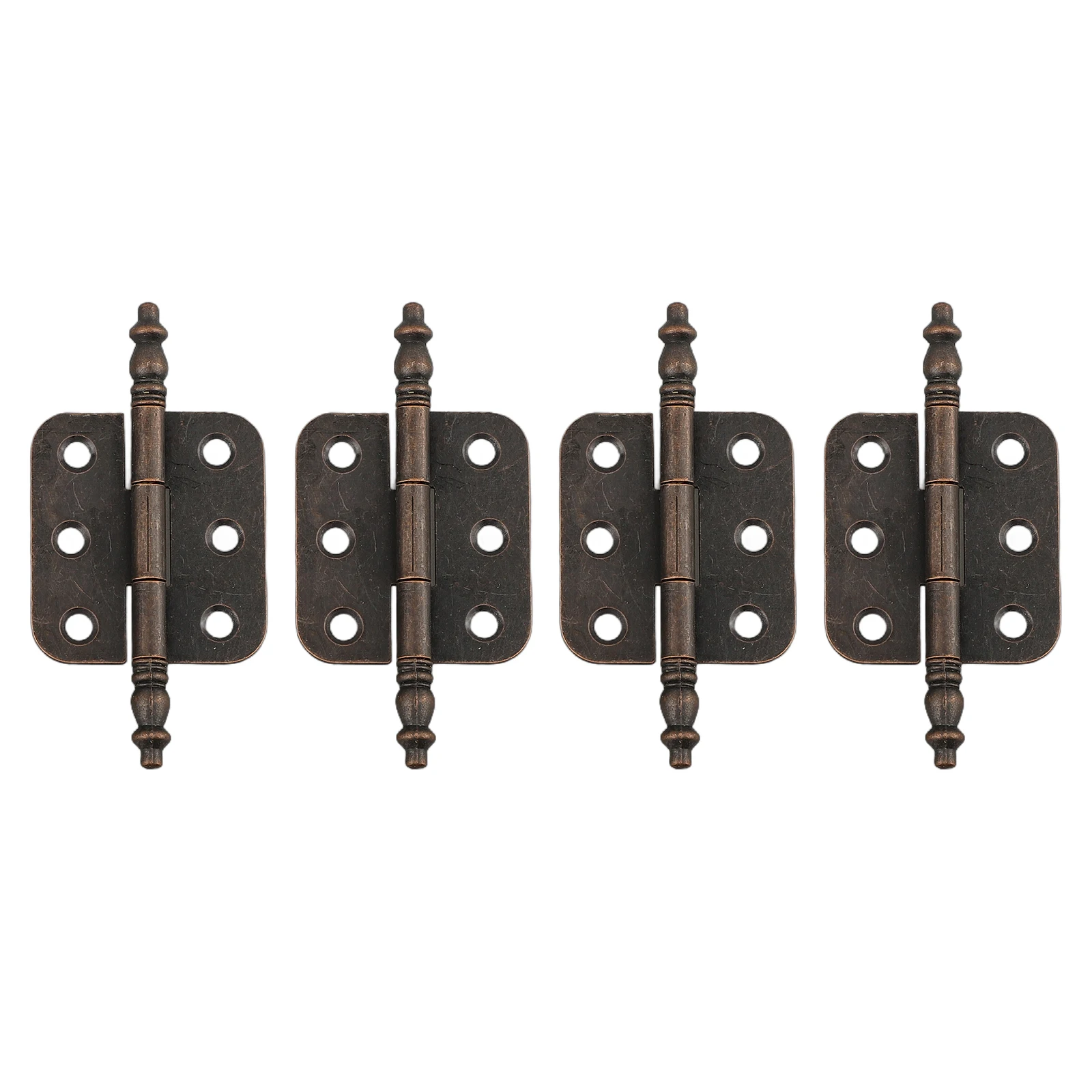 Perfect Match New Home Shop Hinges Decoration Hinges 6 Holes Antique Crown Head Beautiful Decorative Easy To Install
