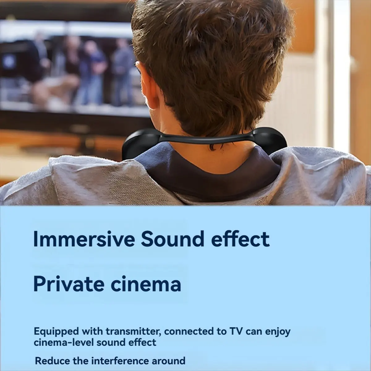 

RISE- Neck Wearable Wireless Bluetooth Speaker, портативный стерео-музыкальный плеер с микрофоном, функцией усиления басов и функцией громкой связи B