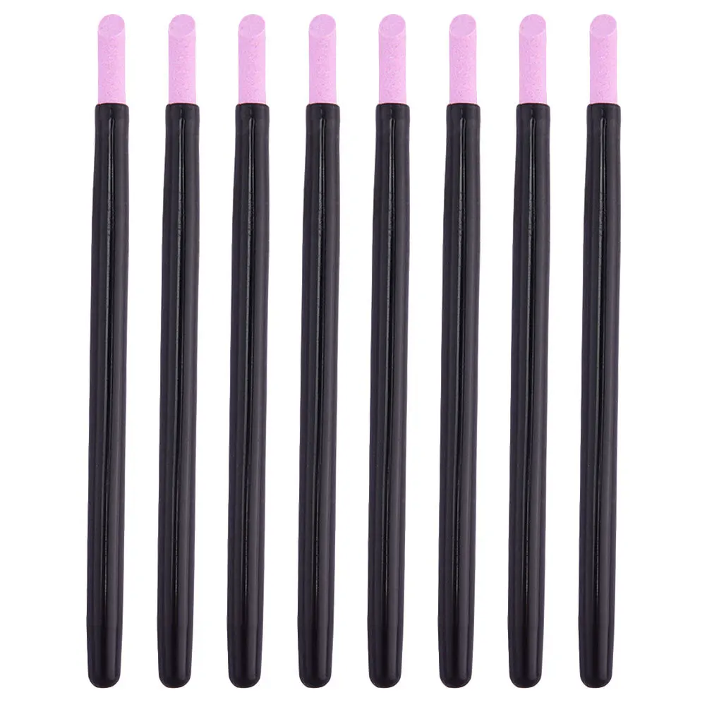 8-teilige Nagelpolierstifte, praktisches, langlebiges Maniküre-Werkzeug in Stiftform zur Nagelhautentfernung, Schleifen abgestorbener Haut, Nagelkunst und Reparatur