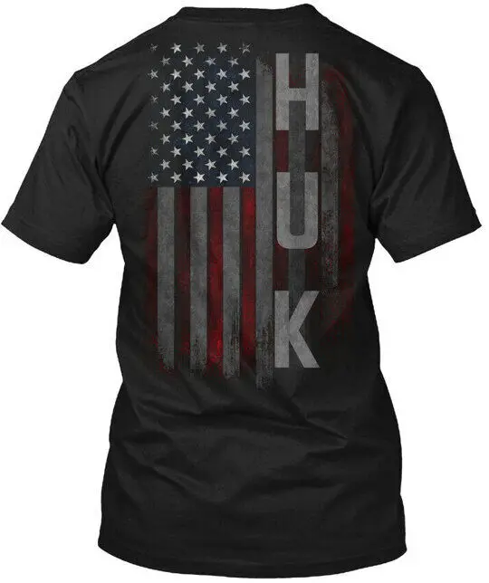 

Huk Family USA American Flag - Tee T-Shirt Made in the USA Size S to 5XL