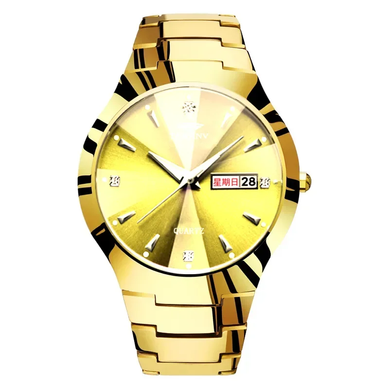 

Classic Watch for Men Women Luxury Reloj Couple Sliver Gold Quartz Wristwatch Male Business Man Ladies Roman Numerals Dial Clock