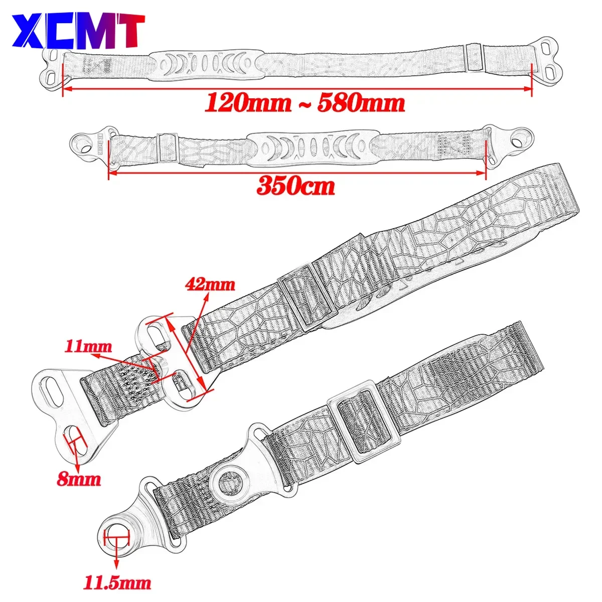 New CNC Front Rear Rescue Strap Sling Pull Belt For HONDA YAMAHA KAWASAKI CR CRF XR YZ WR WRF KXF KLX 85 125 150 250 450 R RX F