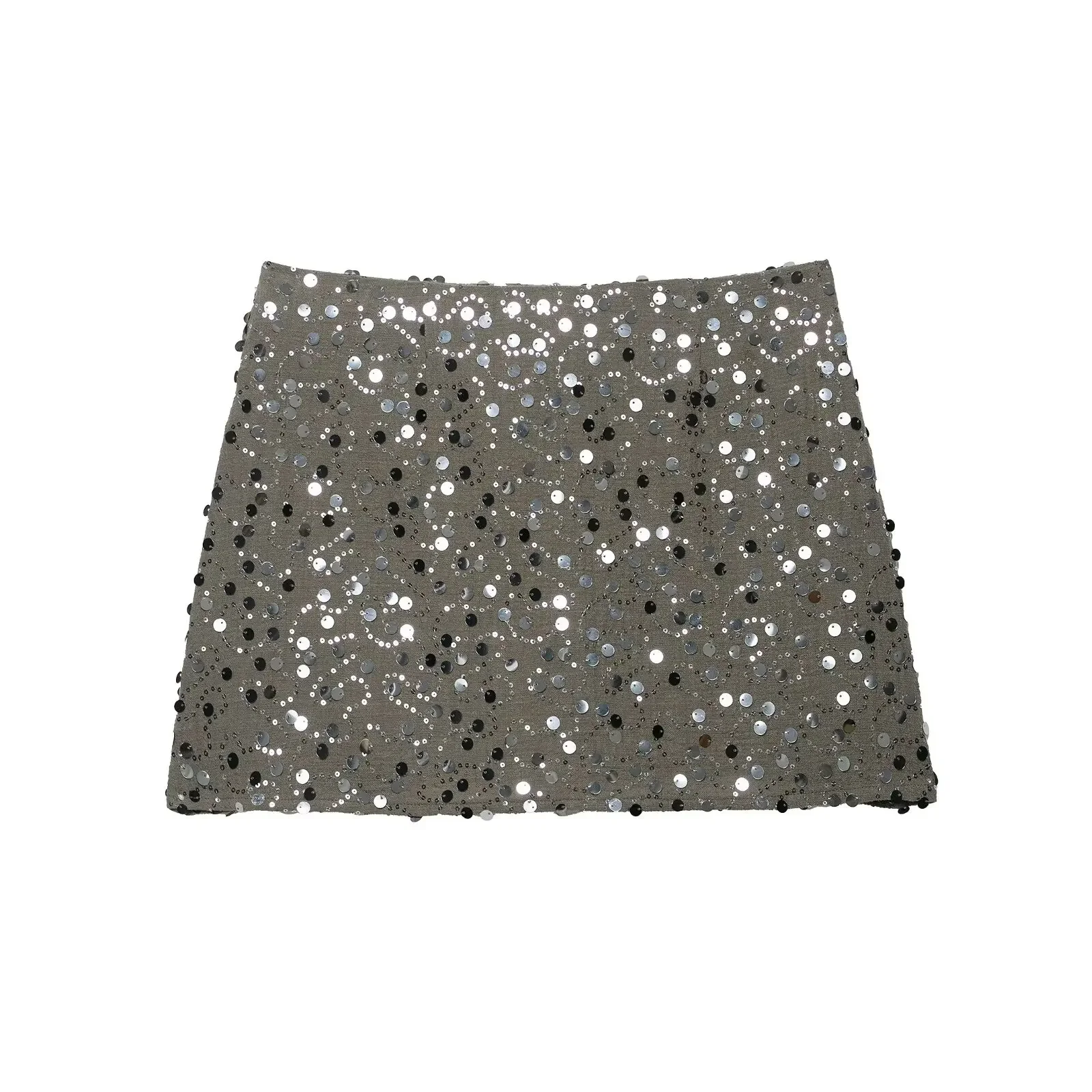 Chic Elegant Sequin Mini Skorts Women Fashion Party Slim Sexy Female Short Skirts Summer Street Club Shining Lady Skirt