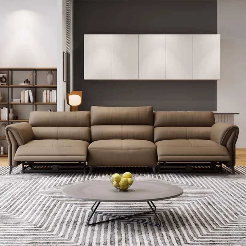 Designerska sofa z prawdziwej skóry Unikalna fantazyjna nowoczesna sofa wypoczynkowa Fotel Włoski Woonkamer Banken Meble do salonu