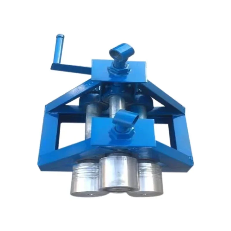Small Metal Sheet Rolling Bender, 3 Roll Bending Former Machine for Aluminum and Iron Plate Tube